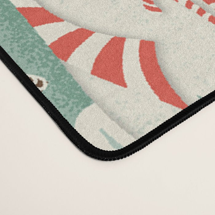 Gingerbread Village Cream Desk Mat Gallery Image 4