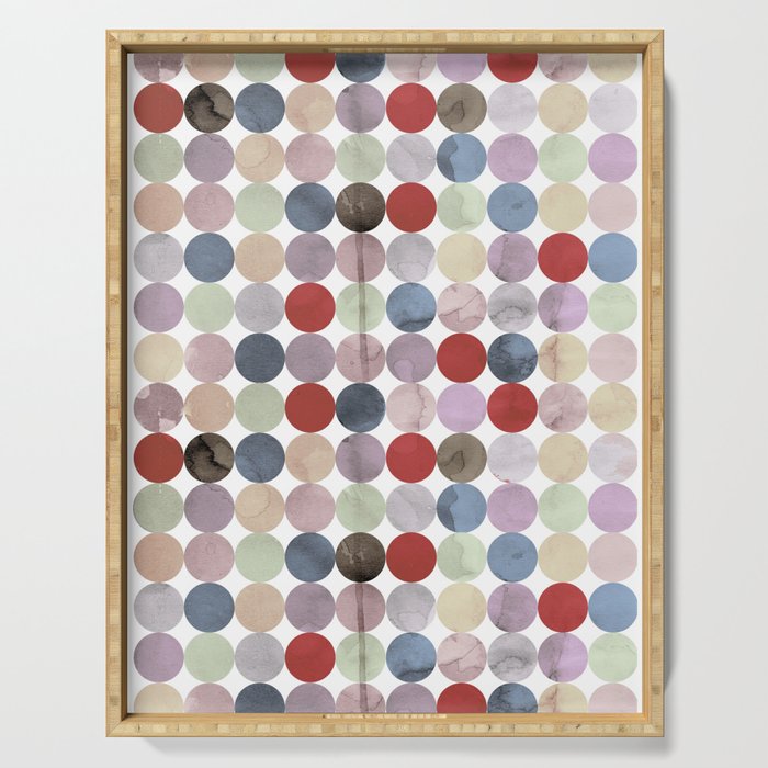 Winter Polka Dots Serving Tray Gallery Image 1