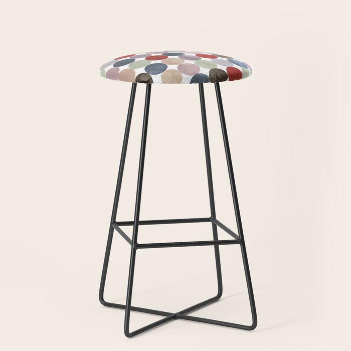 Winter Polka Dots Stool Gallery Image 1