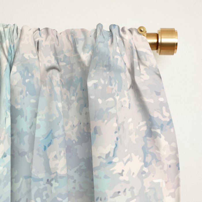Chinoiserie Pastel Peacock Garden Fresco Window Curtain Gallery Image 2