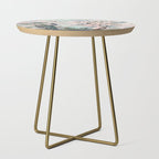 Chinoiserie Pastel Peacock Garden Fresco Side Table Gallery Image 1