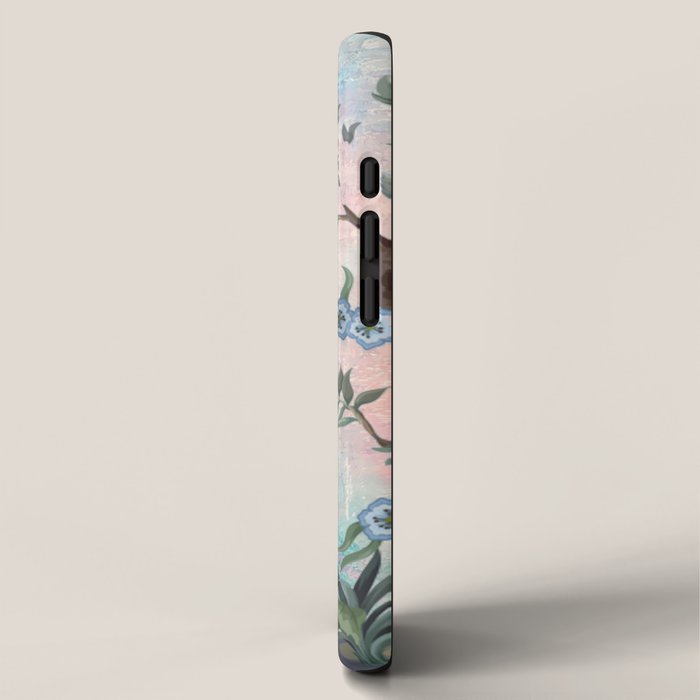Chinoiserie Pastel Peacock Garden Fresco iPhone Case Gallery Image 2