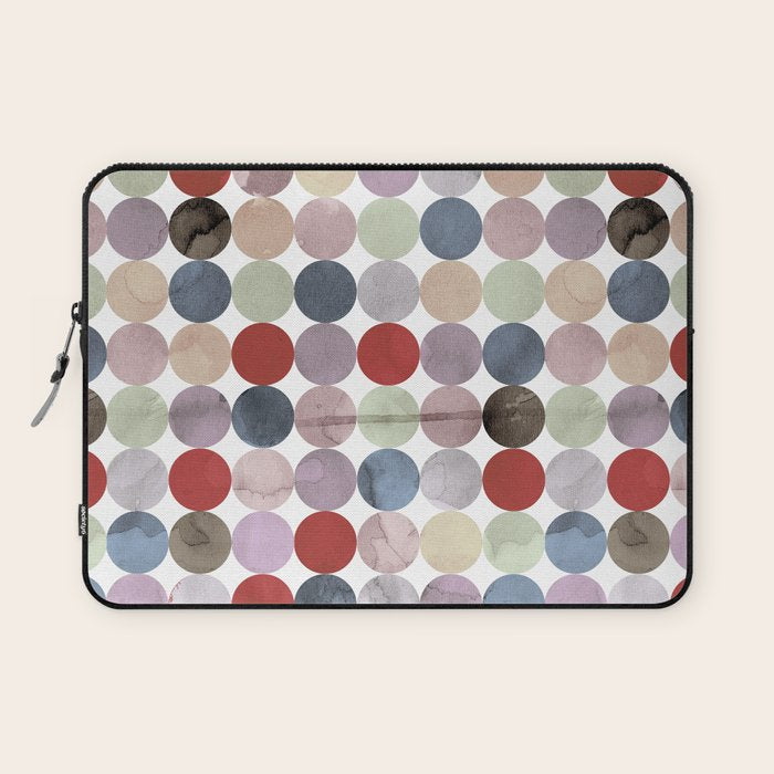 Winter Polka Dots Laptop Sleeve Gallery Image 1