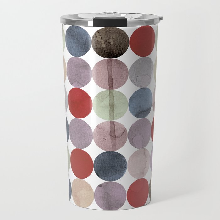 Winter Polka Dots Travel Mug Gallery Image 1