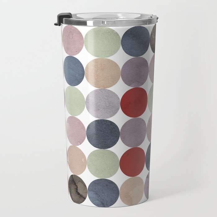 Winter Polka Dots Travel Mug Gallery Image 3