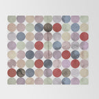 Winter Polka Dots Throw Blanket Gallery Image 2