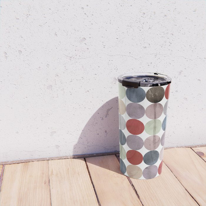 Winter Polka Dots Travel Mug Gallery Image 4
