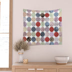 Winter Polka Dots Wall Tapestry Gallery Image 2