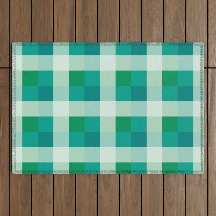 retro color illusion  Outdoor Rug Gallery Image 1