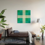 retro color illusion  Wood Wall Art Gallery Image 2