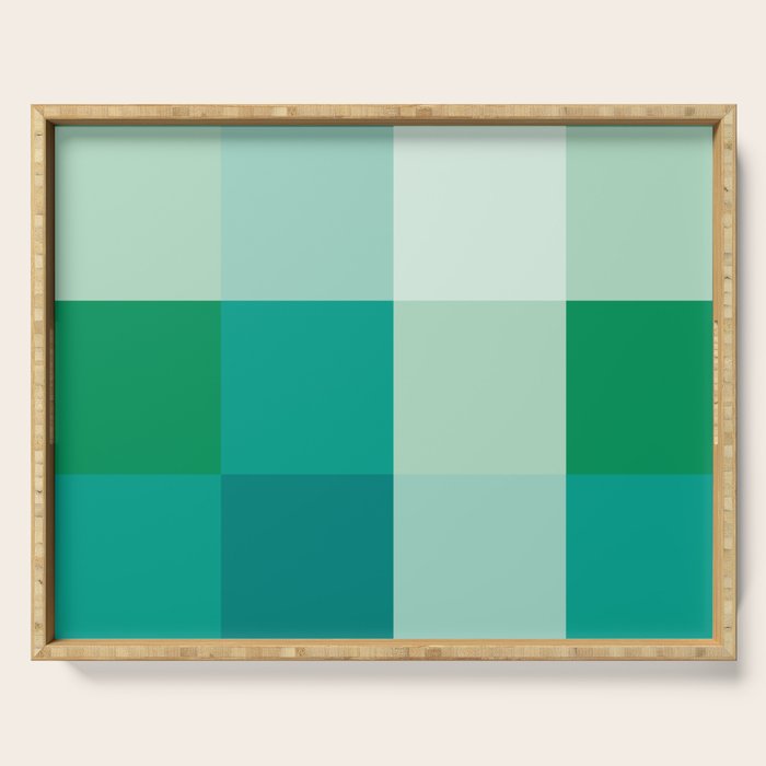 retro color illusion  Serving Tray Gallery Image 1