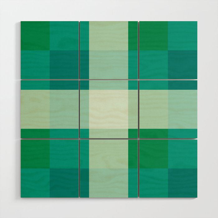 retro color illusion  Wood Wall Art Gallery Image 1