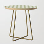 Clovers XXVIII Natural Green Botanical Pattern Side Table Gallery Image 1
