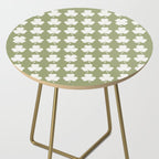Clovers XXVIII Natural Green Botanical Pattern Side Table Gallery Image 2