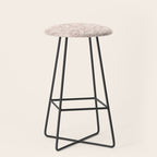 Burgundy Magnolia Pattern Stool Gallery Image 1