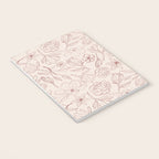 Burgundy Magnolia Pattern Notebook Gallery Image 3