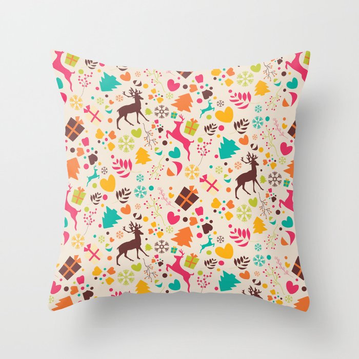 Christmas pattern 01 Throw Pillow Gallery Image 1
