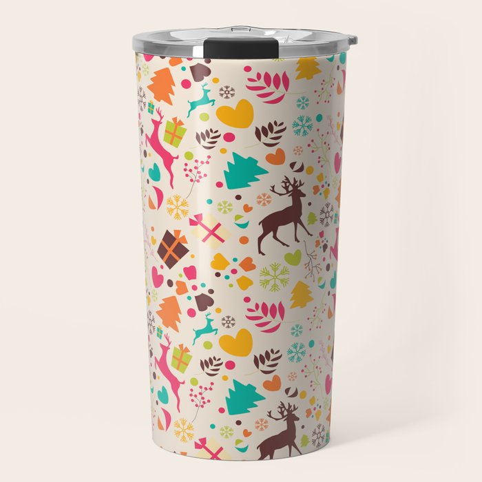Christmas pattern 01 Travel Mug Gallery Image 1
