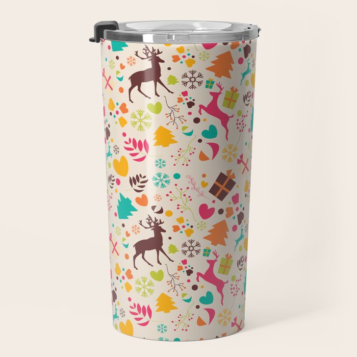 Christmas pattern 01 Travel Mug Gallery Image 3