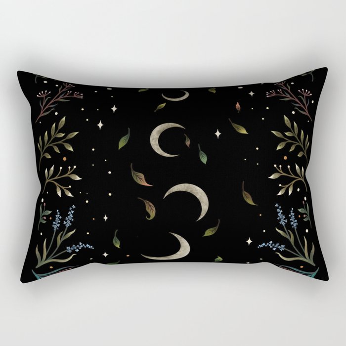 Crescent Moon Garden Rectangular Pillow Gallery Image 2