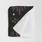 Crescent Moon Garden Throw Blanket Gallery Image 3