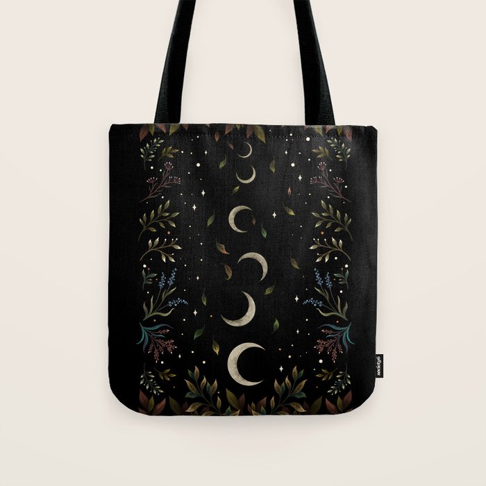 Crescent Moon Garden Tote Bag Gallery Image 1