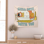 CHILL DAYS WITH YOU Wall Tapestry Gallery Image 2