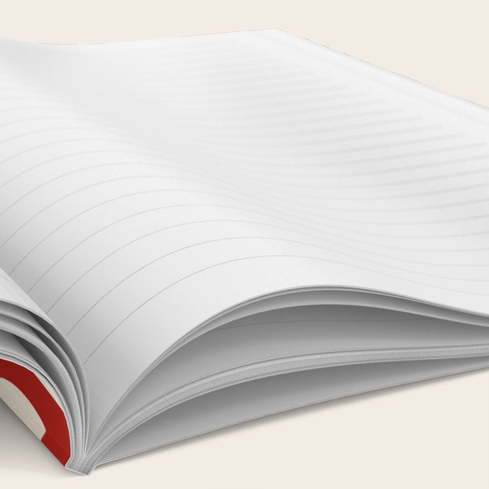 Mid Century Modern Atomic Drops Pattern in Red Black Cream Notebook Gallery Image 2