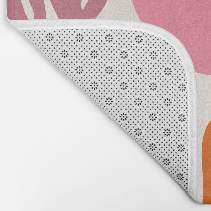 Candy Coral Matisse  Bath Mat Gallery Image 2