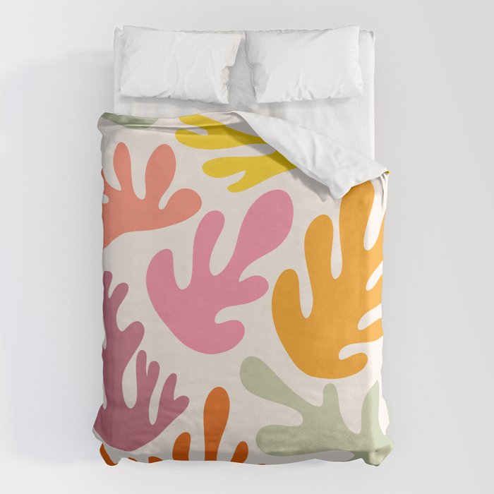 Candy Coral Matisse  Duvet Cover Gallery Image 1