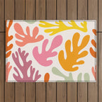 Candy Coral Matisse  Outdoor Rug Gallery Image 1