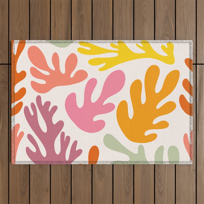 Candy Coral Matisse  Outdoor Rug Gallery Image 1
