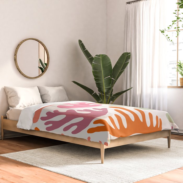 Candy Coral Matisse  Comforter Gallery Image 2