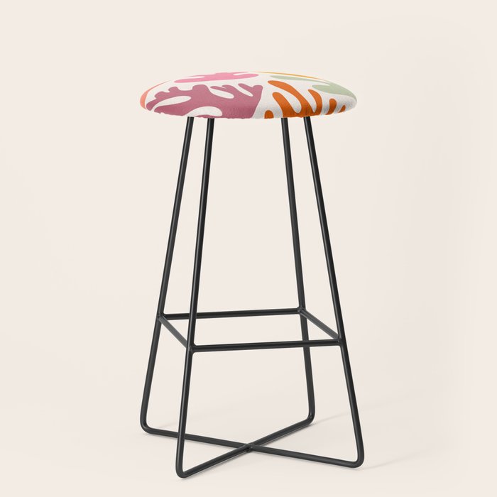 Candy Coral Matisse  Stool Gallery Image 1