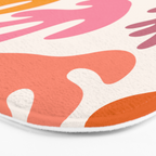 Candy Coral Matisse  Bath Mat Gallery Image 3