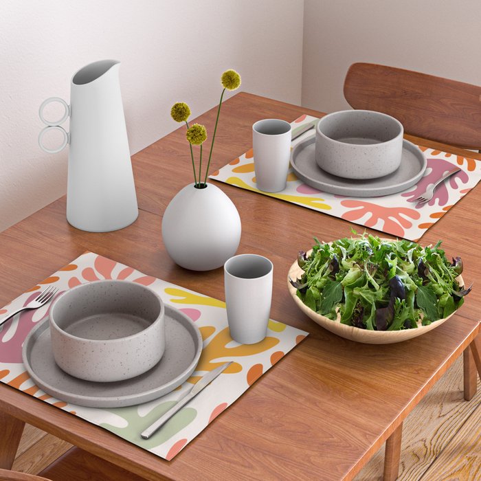Candy Coral Matisse  Placemat Gallery Image 2