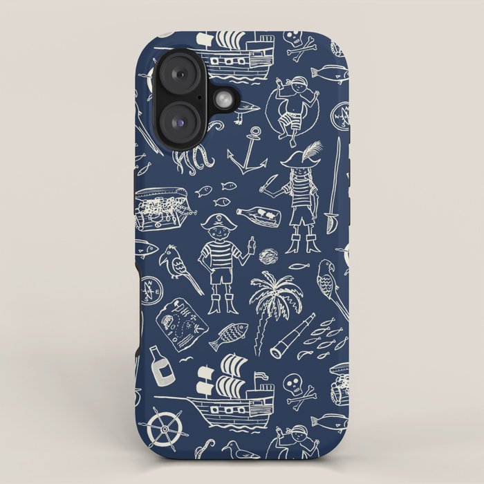 Pirate Play - Blue iPhone Case Gallery Image 1