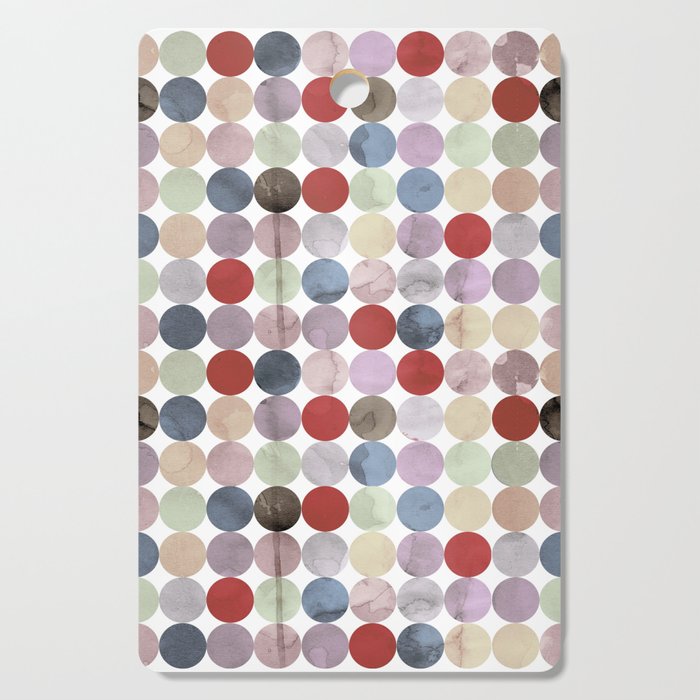 Winter Polka Dots Cutting Board Gallery Image 1
