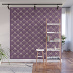 Bows & Ribbons Pattern XXXVI Lavender Purple Wall Mural Gallery Image 1