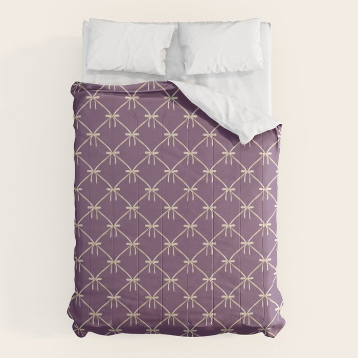 Bows & Ribbons Pattern XXXVI Lavender Purple Comforter Gallery Image 6