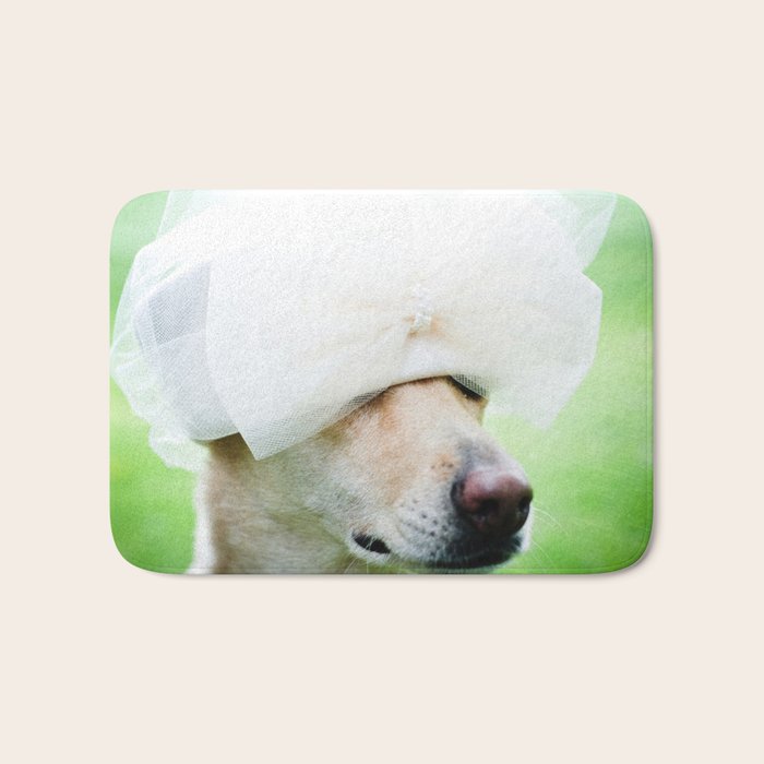Portrait of a Dog Bath Mat Gallery Image 1