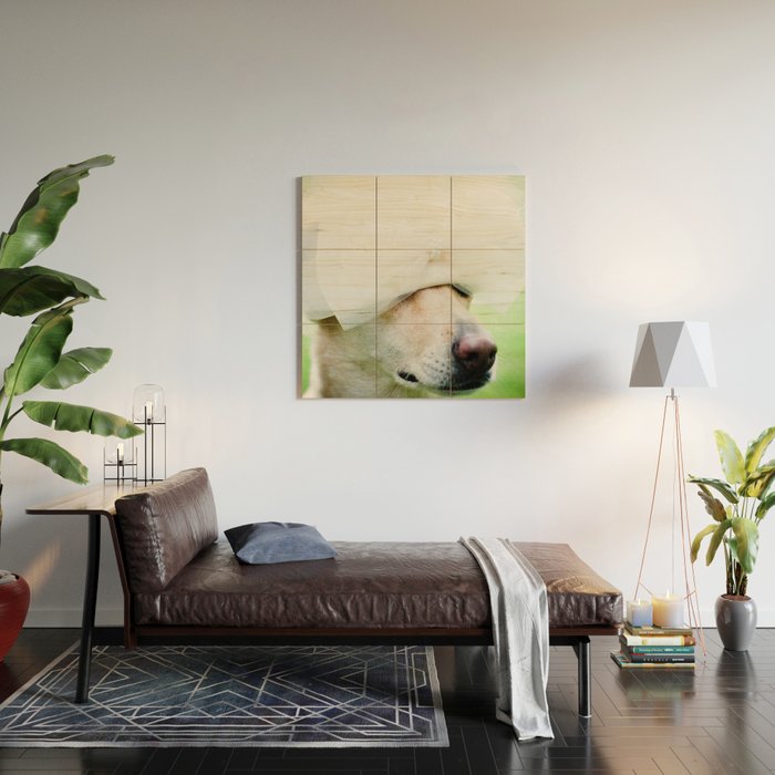 Portrait of a Dog Wood Wall Art Gallery Image 2