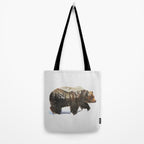 Arctic Grizzly Bear Tote Bag Gallery Image 2