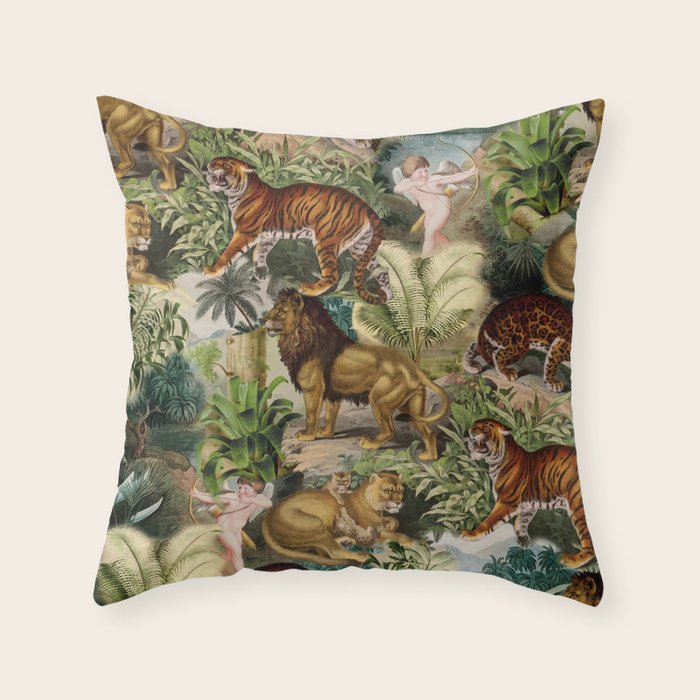 The beauty of the forest Throw Pillow Gallery Image 1