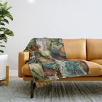 The beauty of the forest Throw Blanket Gallery Image 1