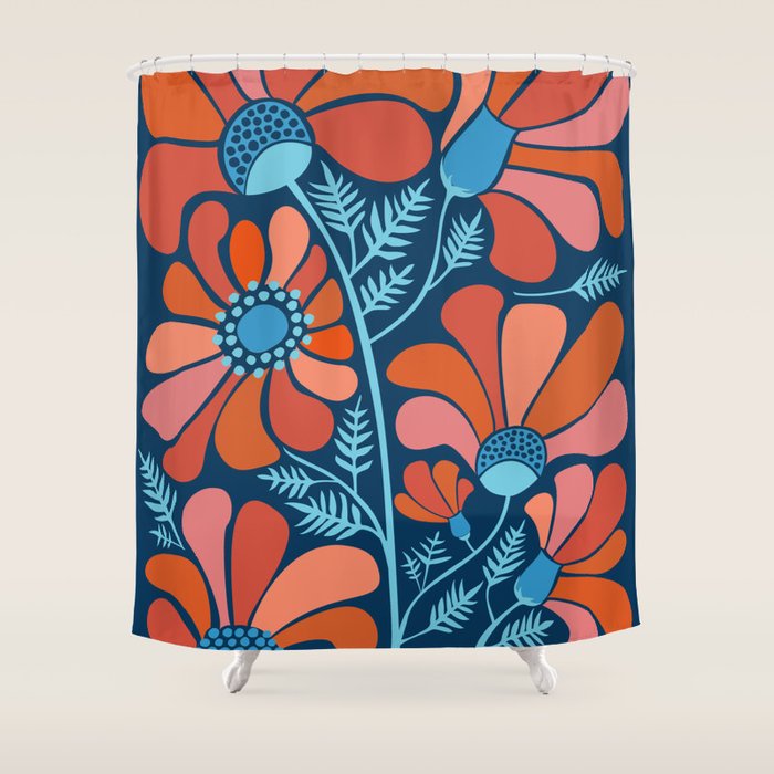 Flower Power IV Shower Curtain Gallery Image 1