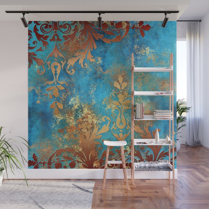 Ornament Rust Texture 02 Wall Mural Gallery Image 1