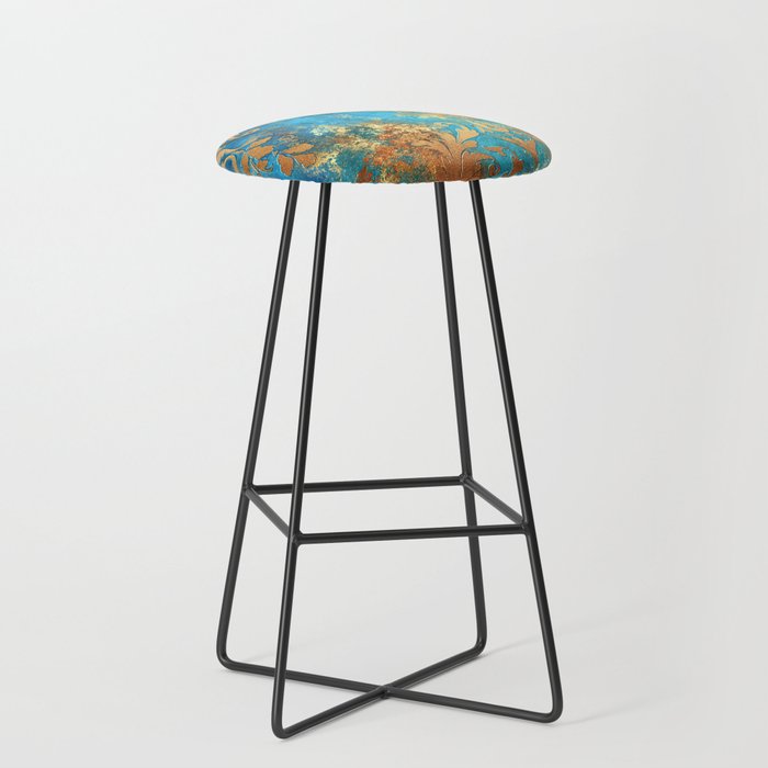 Ornament Rust Texture 02 Stool Gallery Image 1