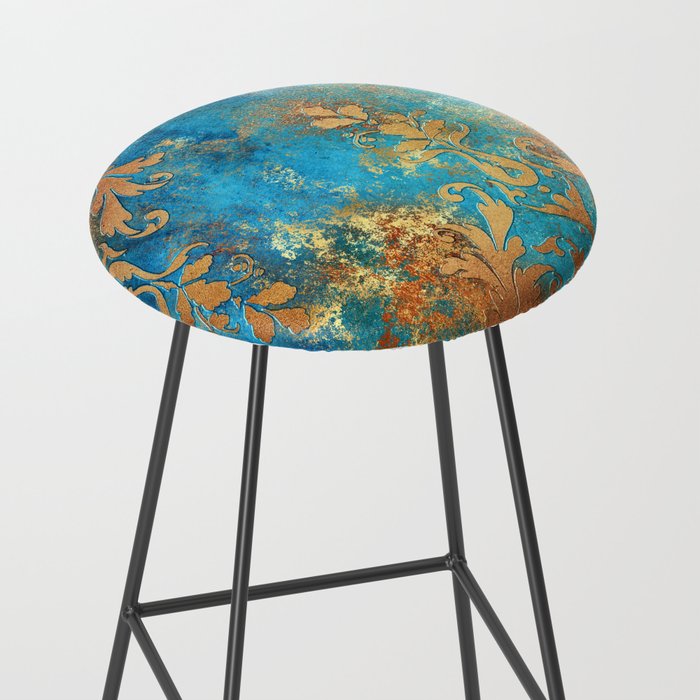 Ornament Rust Texture 02 Stool Gallery Image 2