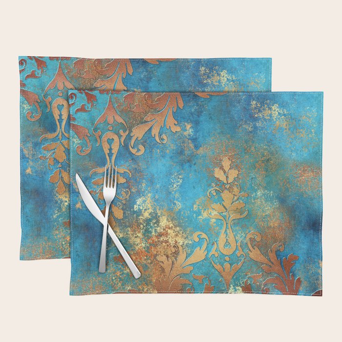Ornament Rust Texture 02 Placemat Gallery Image 1